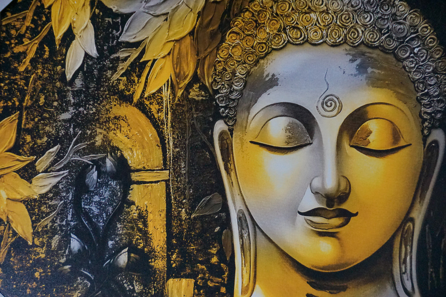 Buddha Painting Yellow effect